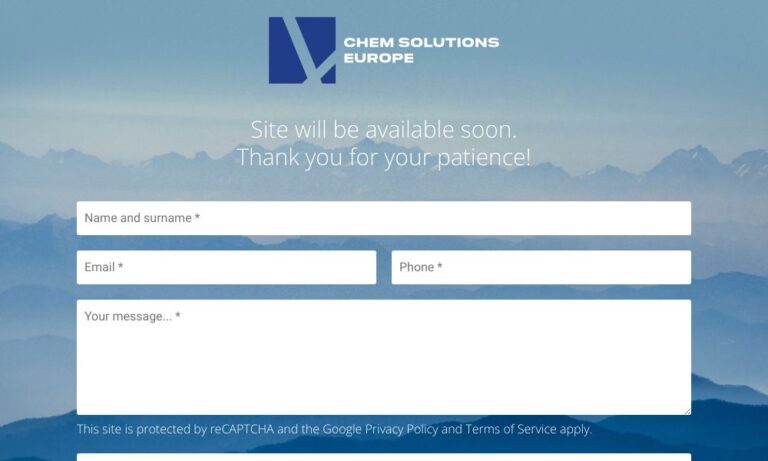 CHEM SOLUTIONS EUROPE ENUNCIABILE ANCHE CHEM SOLUTIONS EUROPE OPPURE CHEM SOLUTIONS EUROPE - Startupeasy