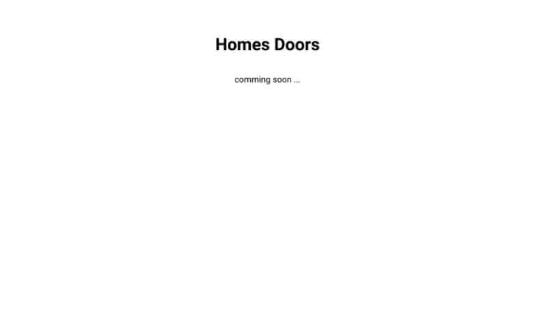 HOMES DOORS - Startupeasy