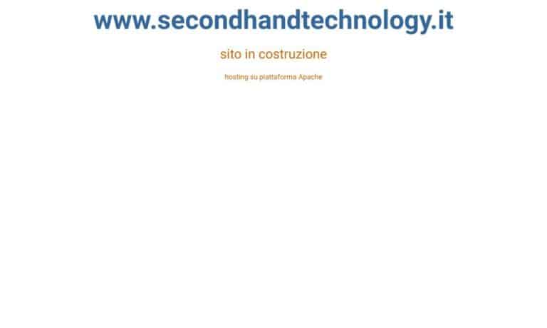 SECOND HAND TECHNOLOGY - Startupeasy